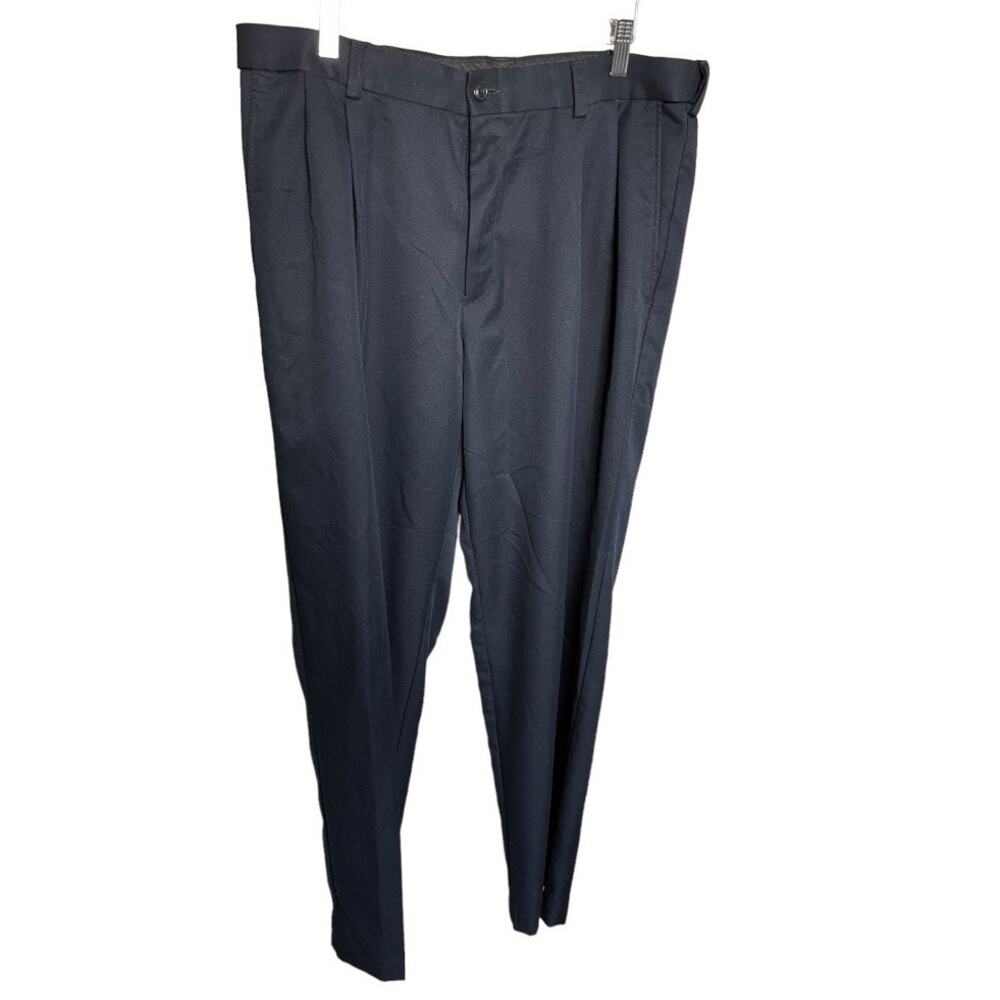 Haggar navy blue uniform dress pants 36 x 30